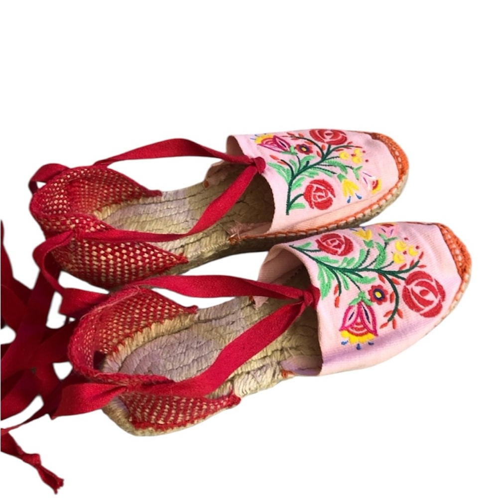 Cousu Main lace up espadrilles